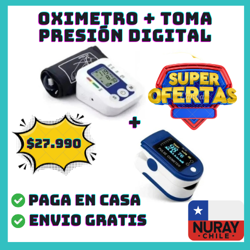 Pack Oxímetro + Toma Presión Digital: Salud y Bienestar en Casa.