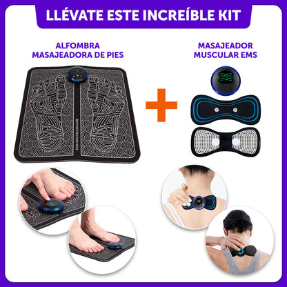 MASAJEADOR DE PIES + GRATIS UN MASAJEADOR MUSCULAR COMO COMPLEMENTO IDEAL 🤩 + ENVIO GRATIS + PAGA EN CASA)