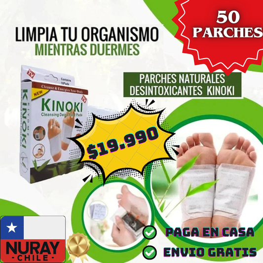 Parches Kinoki Desintoxicación 🔥SOLO POR HOY LLEVE 5 PACKS AL PRECIO DE UNO 🎁